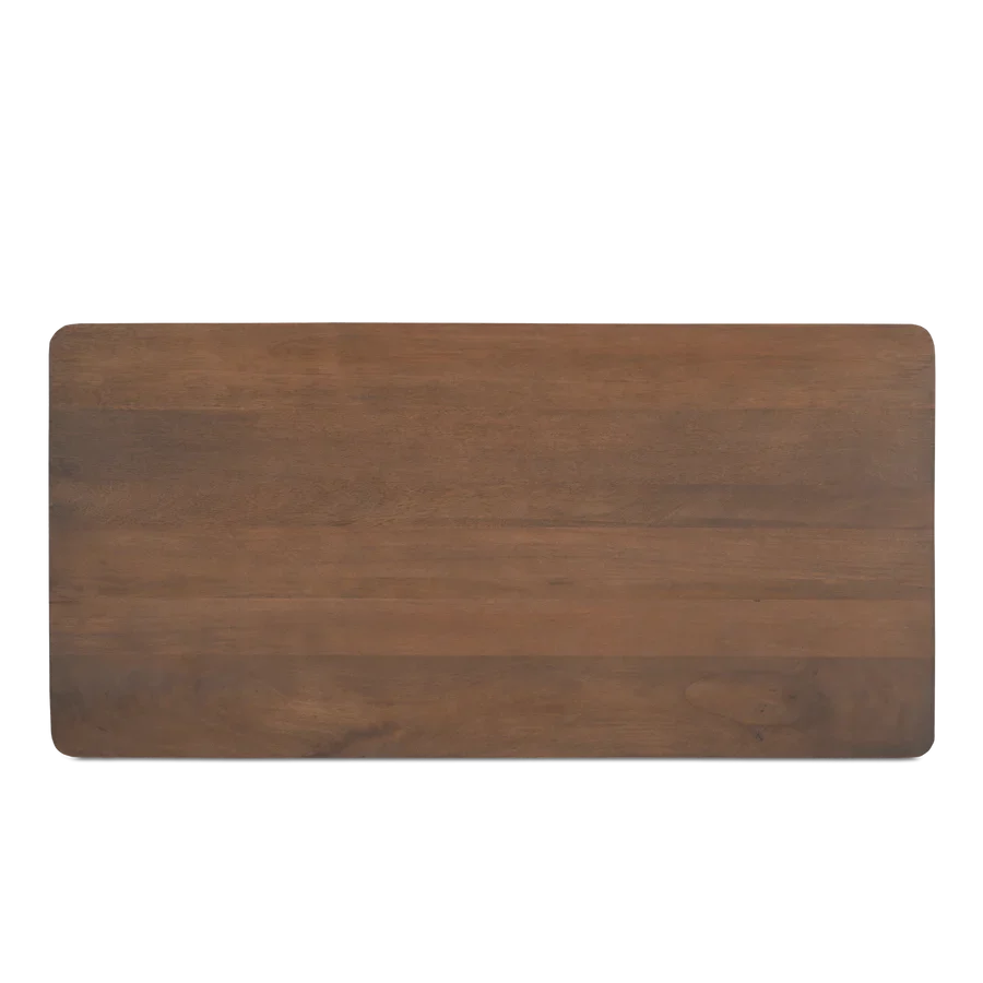 Indiana Scalloped Edge Solid Wood Coffee Table – Modern