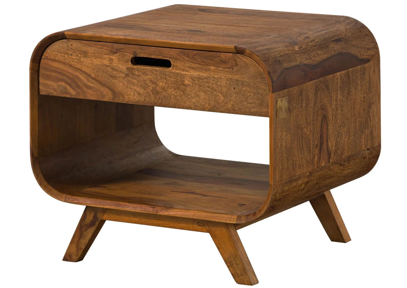 Marwar Solid Sheesham Wood Small coffee Table with Open Storage