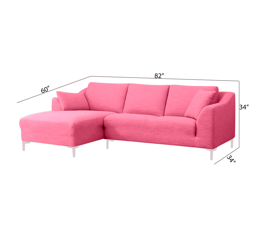 Casella 2-Seater Sectional Sofa with Left Chaise Lounge