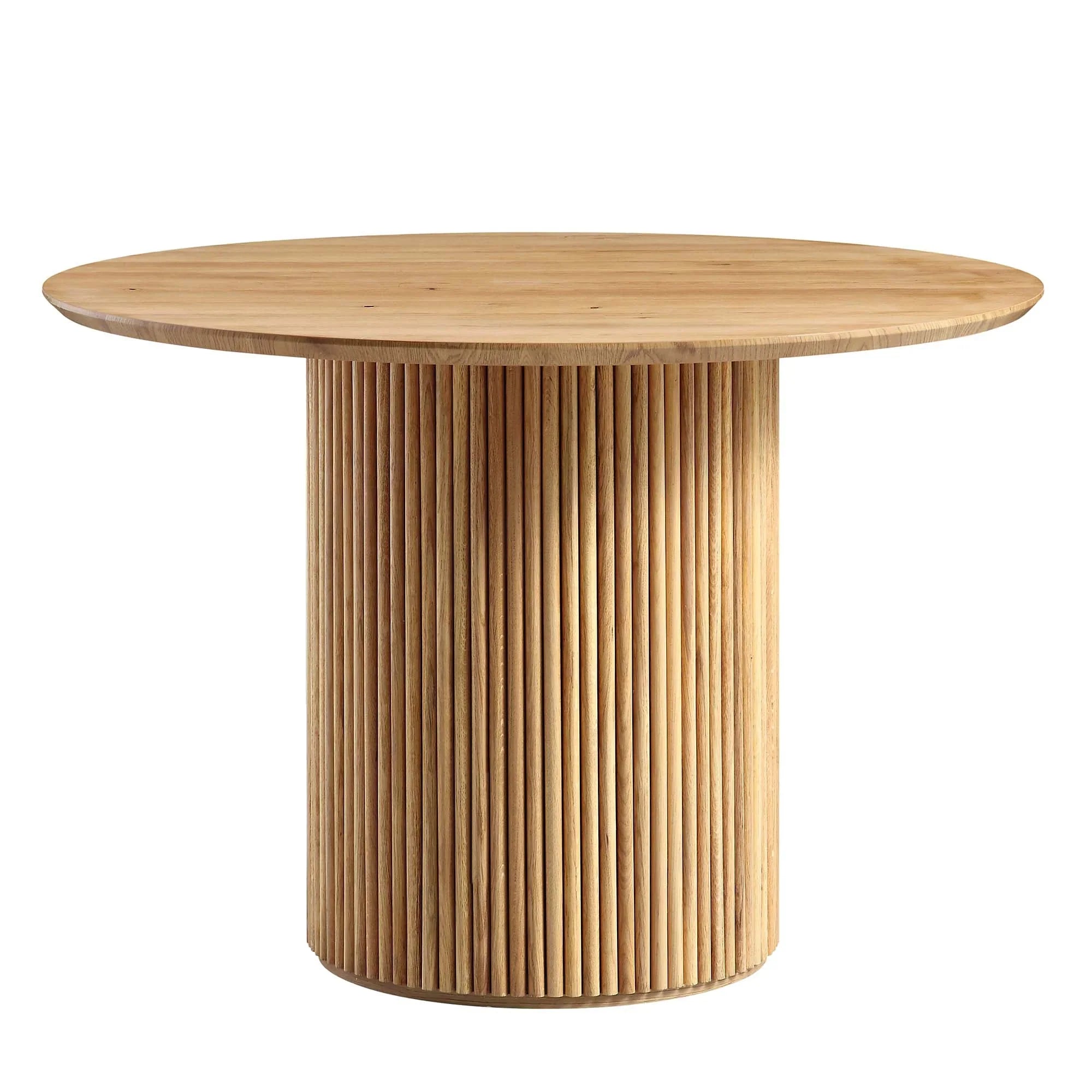 Velin Round Solidwood Pedestal Dining Table