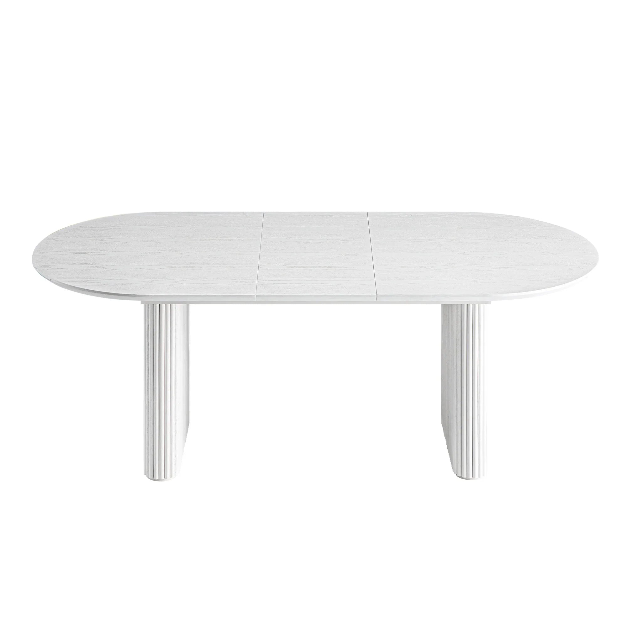 Velin Oval 6-8 Seater Extending Solid Wood Pedestal Dining Table