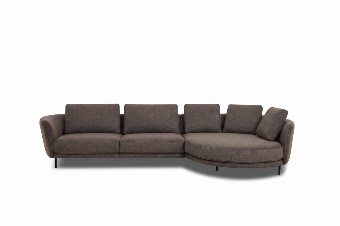 Aria 4-Seater L-Shaped Corner Sofa with Right-Facing Chaise