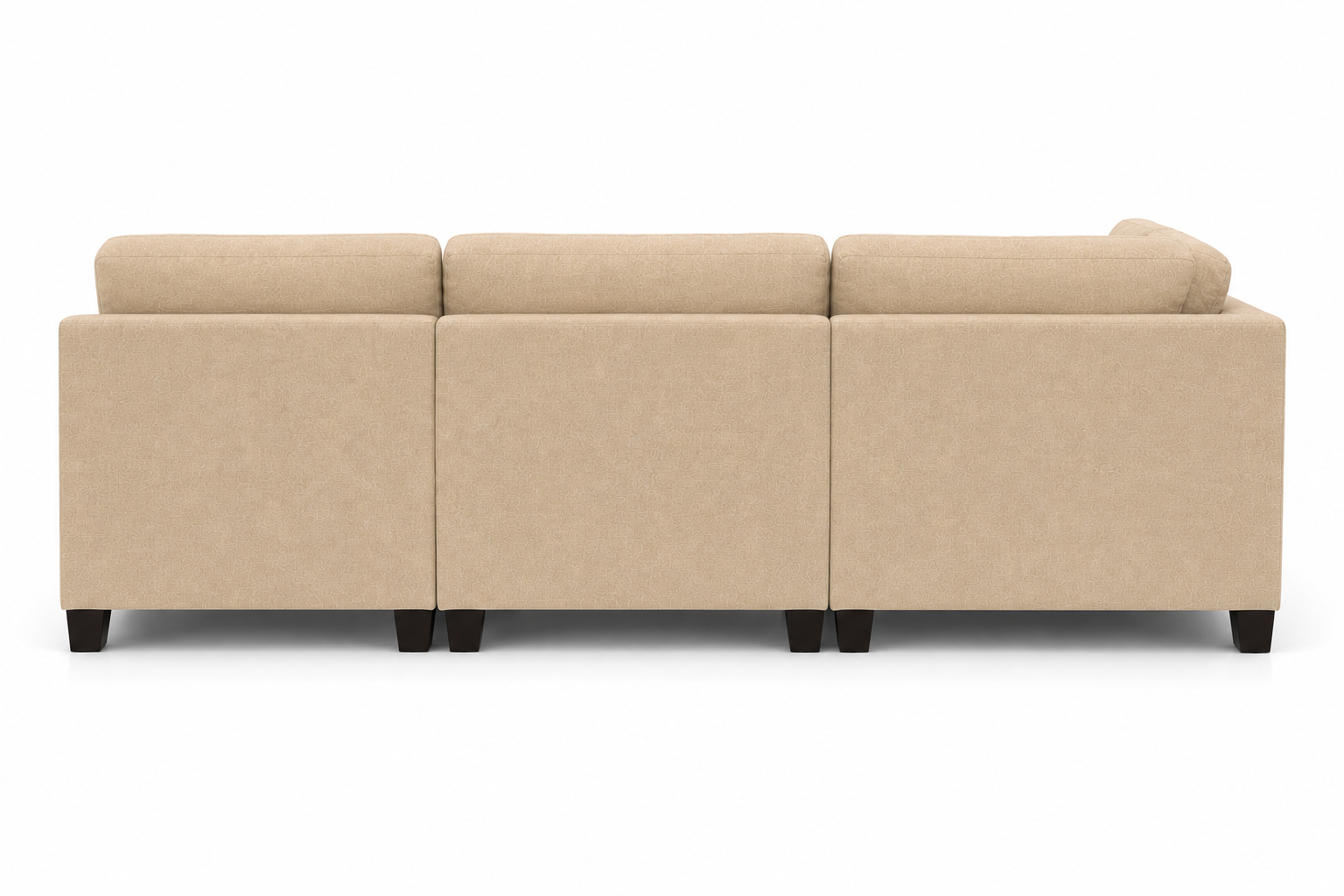 Nova 3-Seater L-Shaped Sectional Sofa with Right Chaise & Ottoman