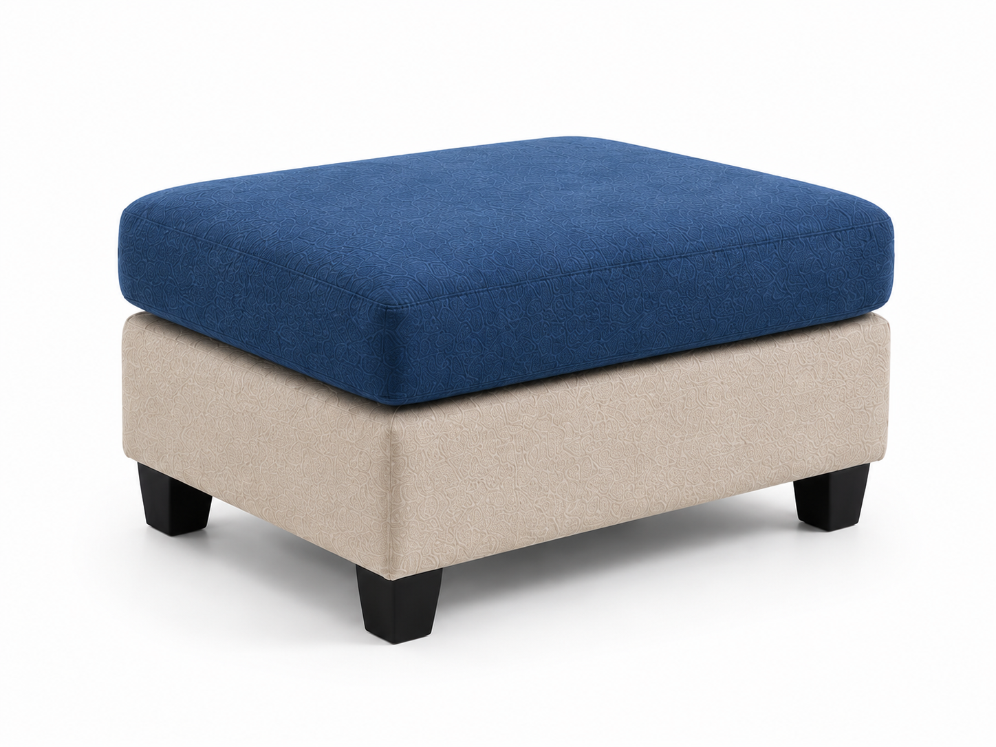 Nova 3-Seater L-Shaped Sectional Sofa with Right Chaise & Ottoman