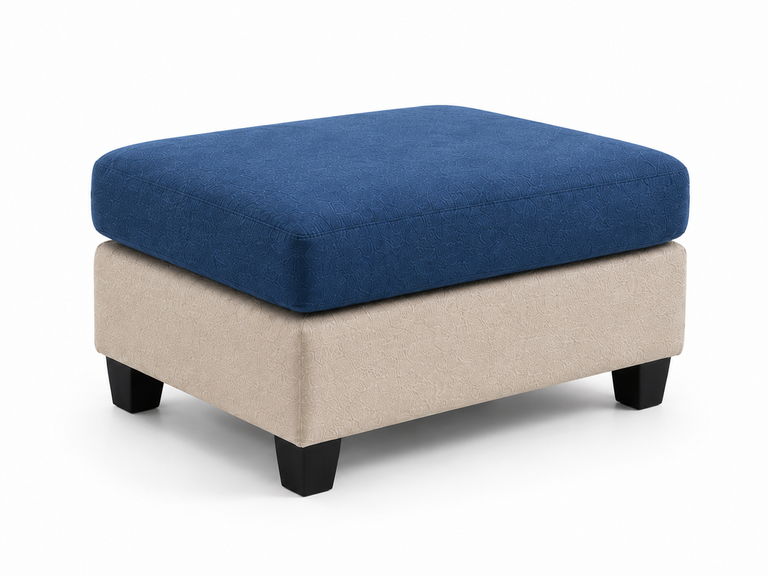 Nova 3-Seater L-Shaped Sectional Sofa with Right Chaise & Ottoman