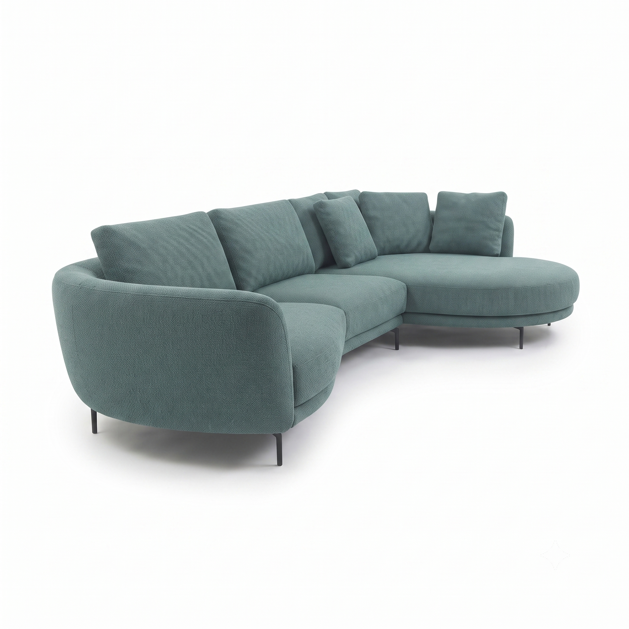 Aria 4-Seater L-Shaped Corner Sofa with Right-Facing Chaise