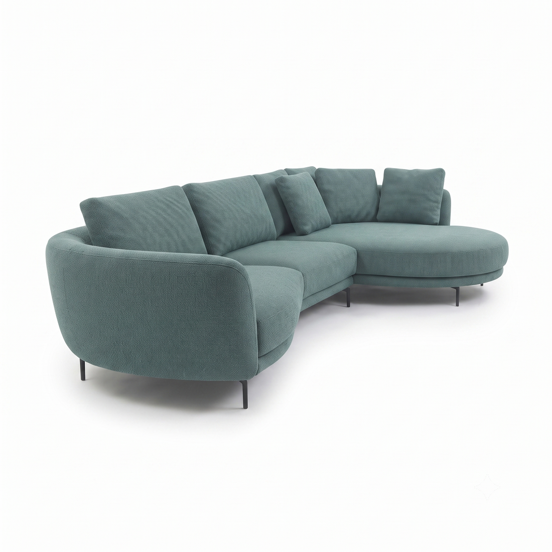 Aria 4-Seater L-Shaped Corner Sofa with Right-Facing Chaise