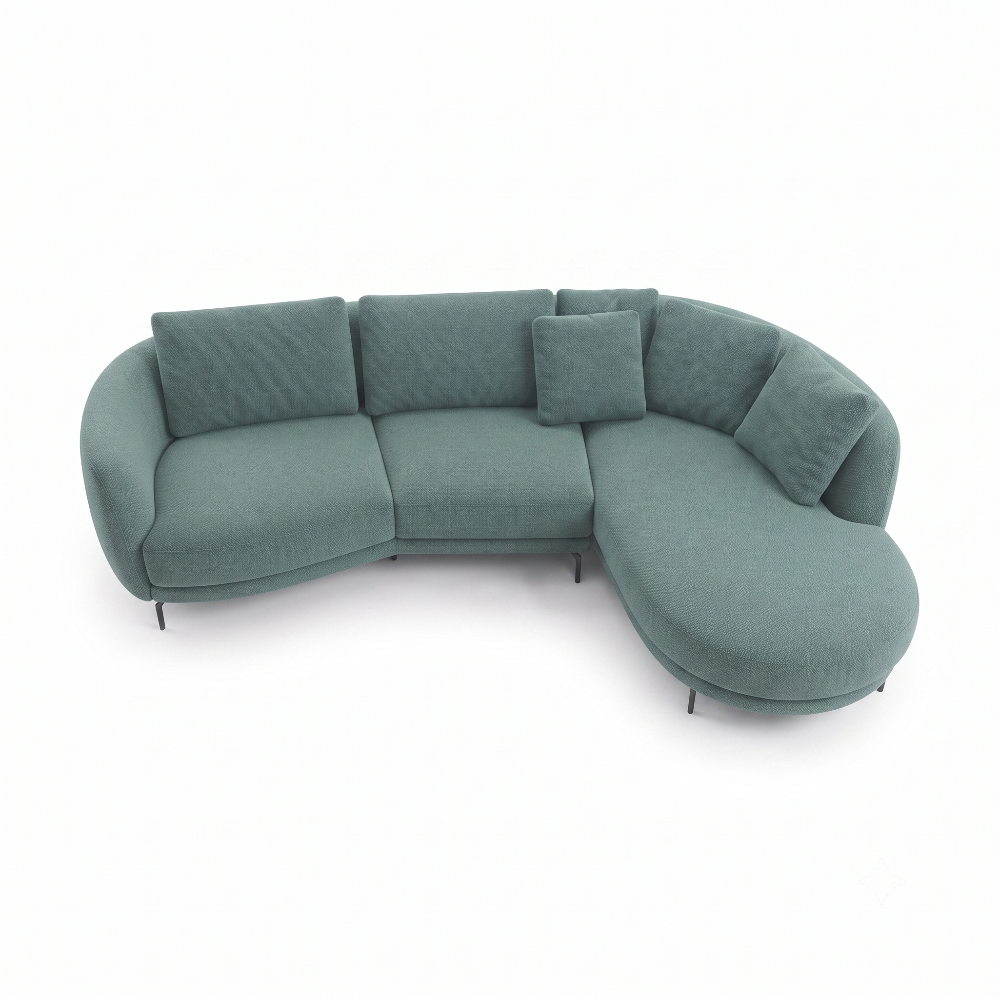 Aria 4-Seater L-Shaped Corner Sofa with Right-Facing Chaise
