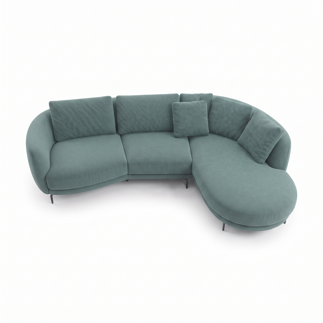 Aria 4-Seater L-Shaped Corner Sofa with Right-Facing Chaise