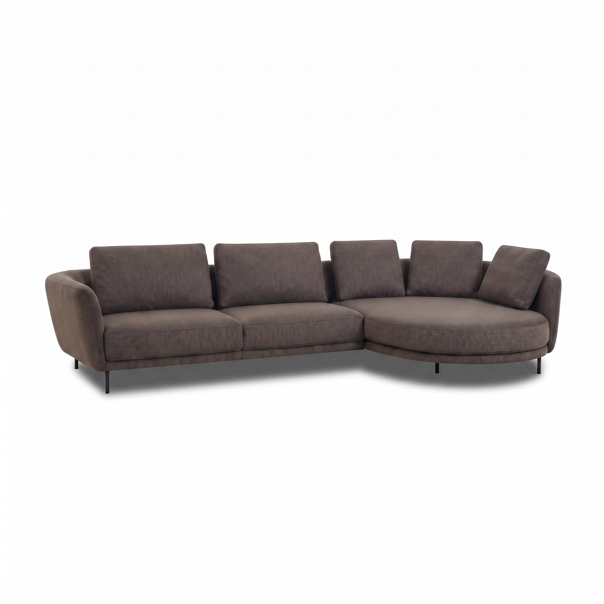 Aria 4-Seater L-Shaped Corner Sofa with Right-Facing Chaise