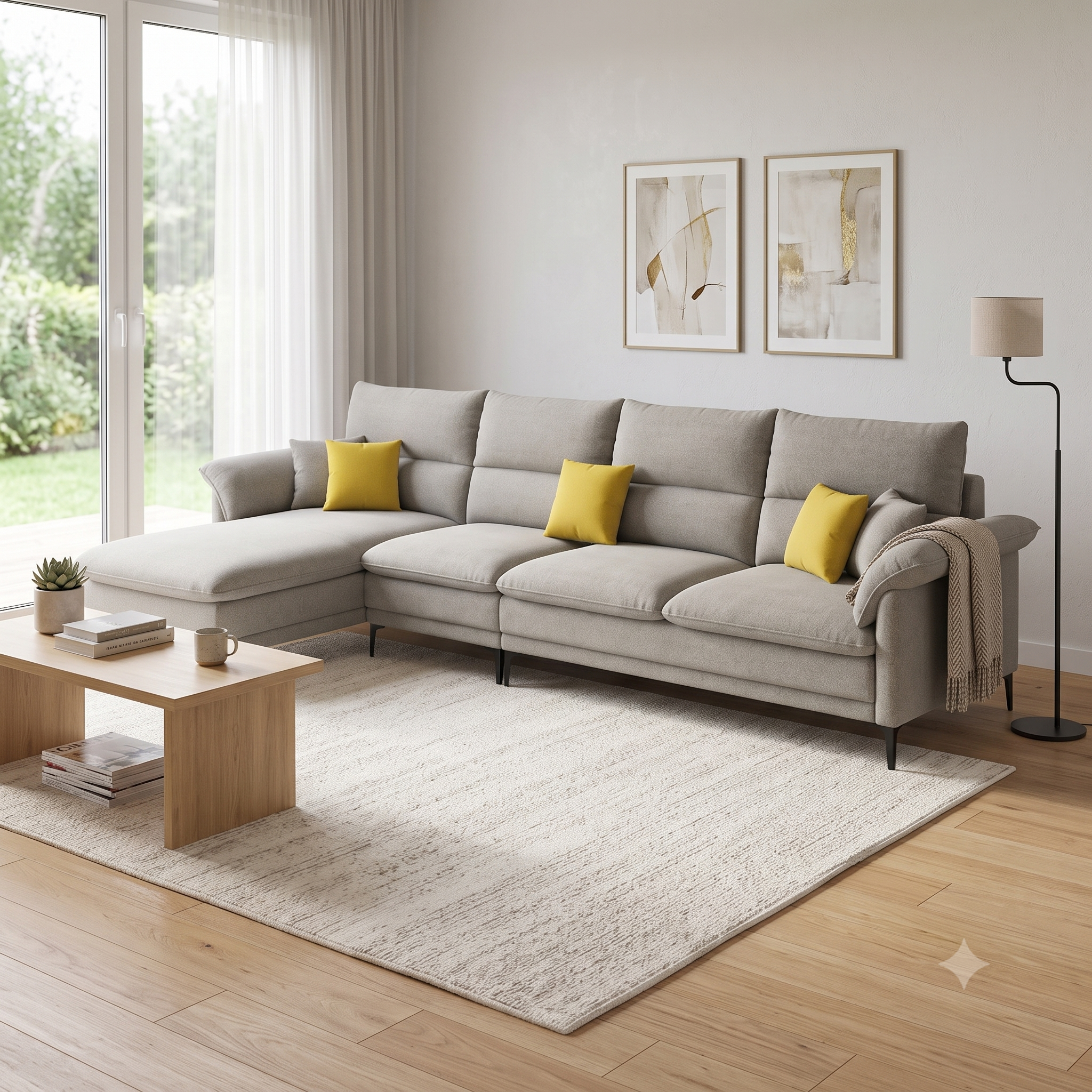 Aurora Sectional Sofa with Left Chaise Lounge