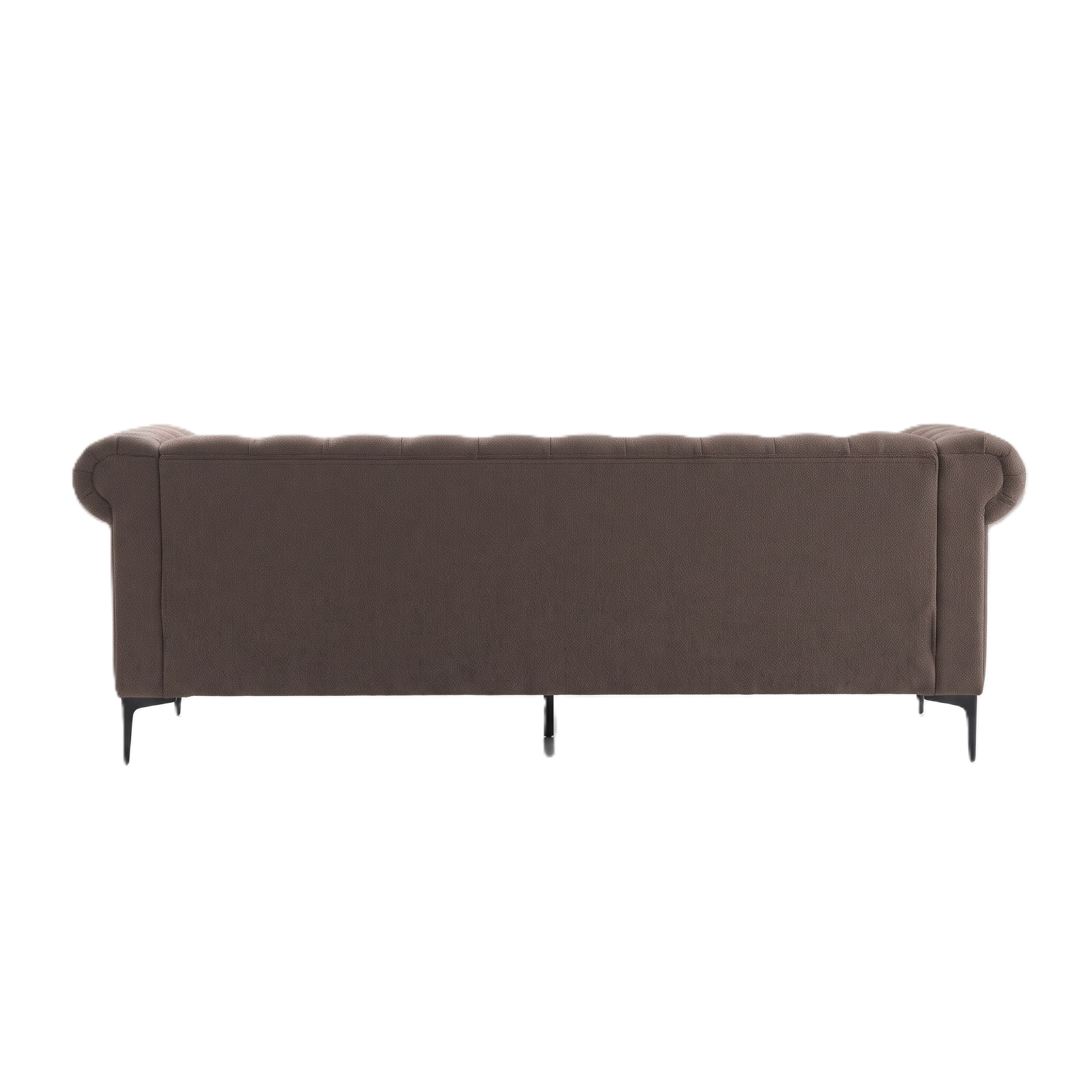 Bellmore 3-Seater Tufted Woven Upholstery Chesterfield Sofa