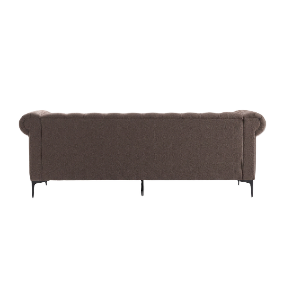 Bellmore 3-Seater Tufted Woven Upholstery Chesterfield Sofa