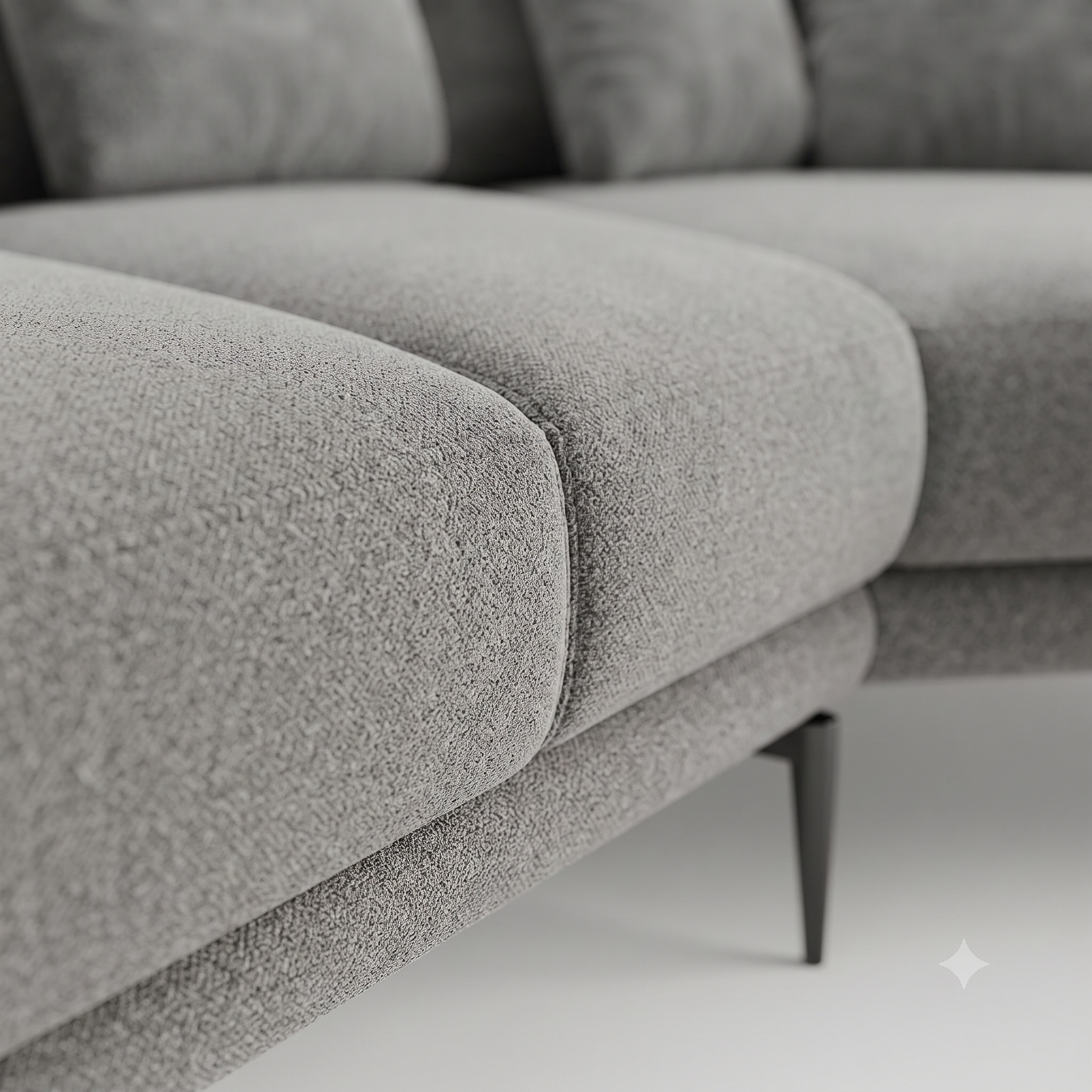 Aria 4-Seater L-Shaped Corner Sofa with Right-Facing Chaise