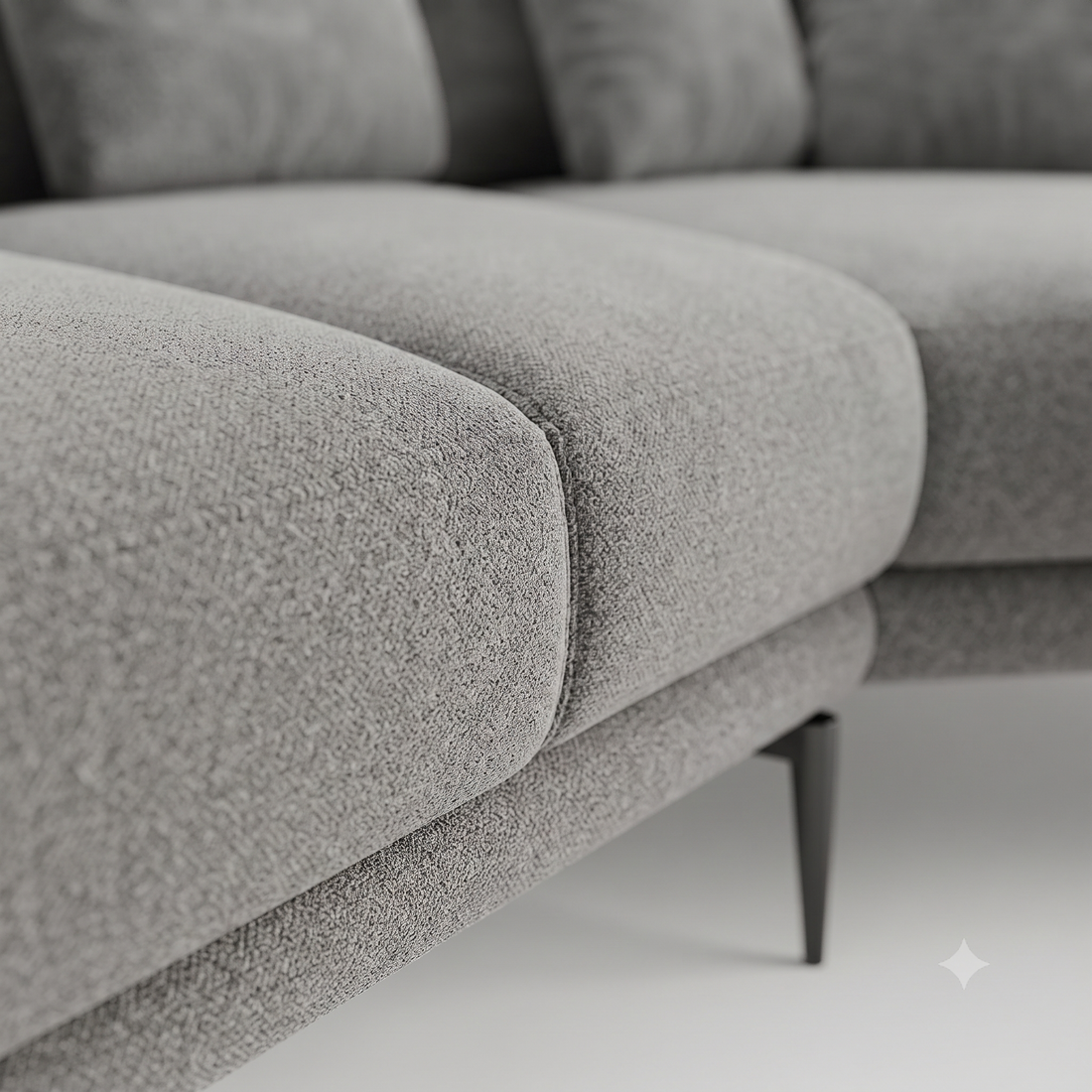 Aria 4-Seater L-Shaped Corner Sofa with Right-Facing Chaise