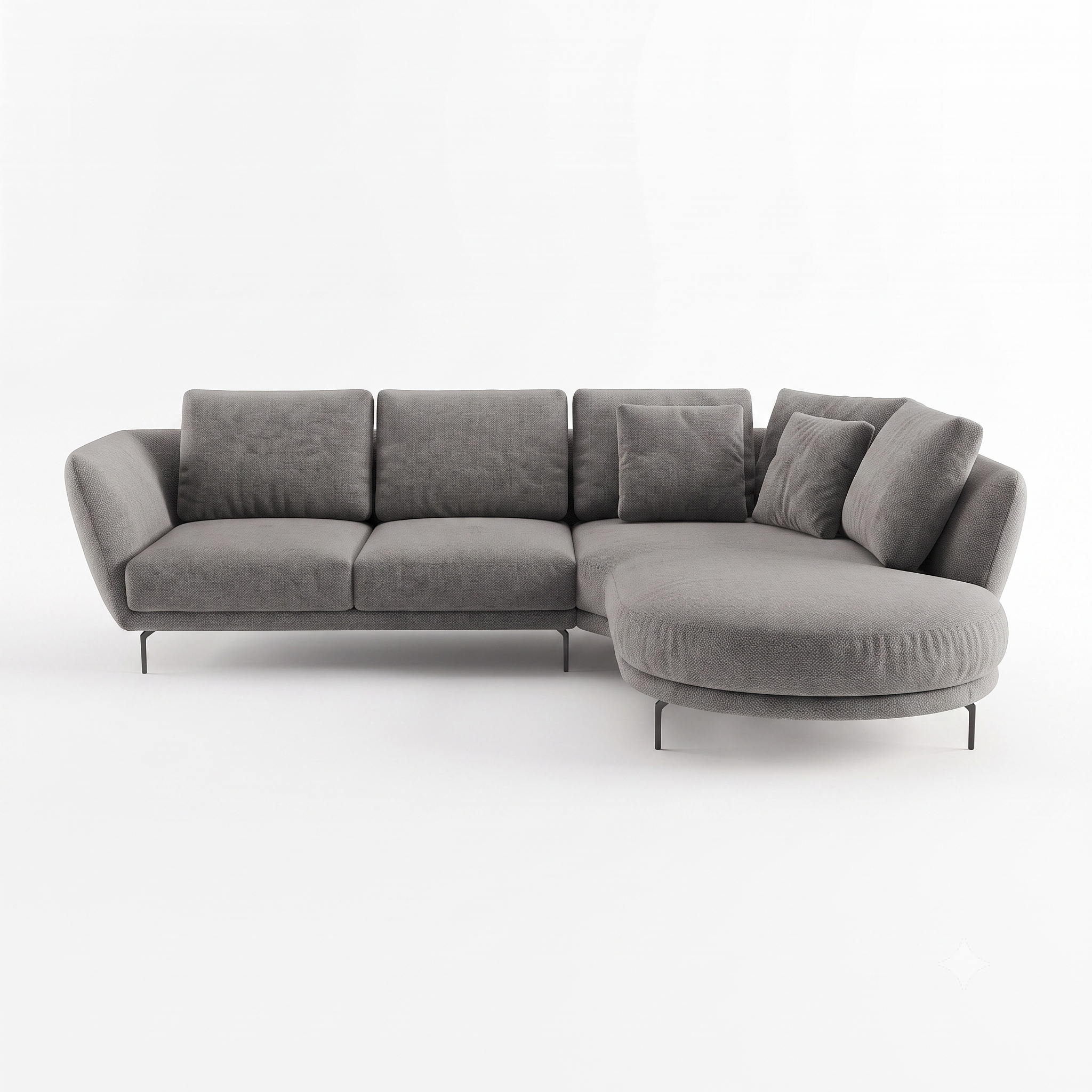 Aria 4-Seater L-Shaped Corner Sofa with Right-Facing Chaise