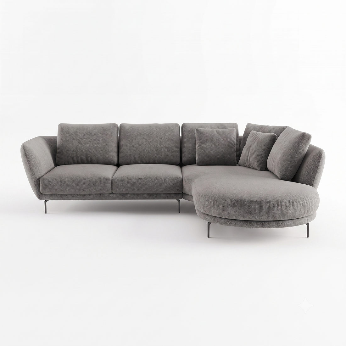 Aria 4-Seater L-Shaped Corner Sofa with Right-Facing Chaise