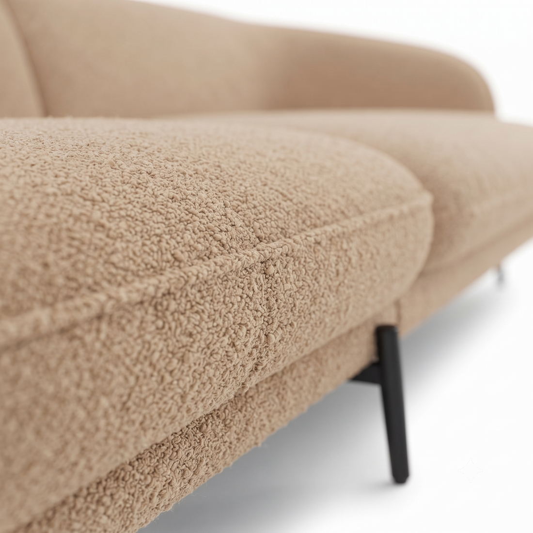 Verona 3 Seater L Shape Sofa with Right Chaise Lounge and Accent Pillows