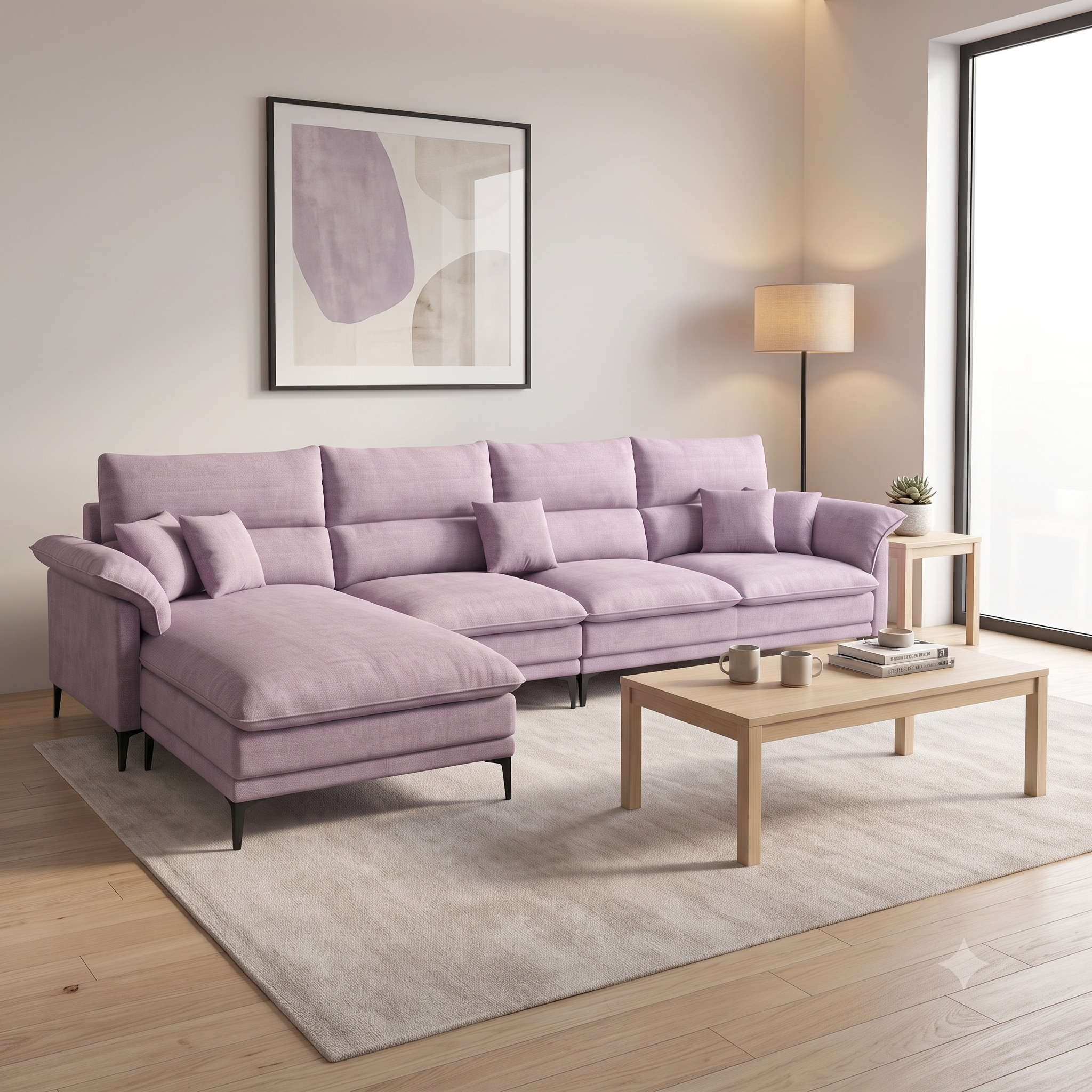 Aurora Sectional Sofa with Left Chaise Lounge