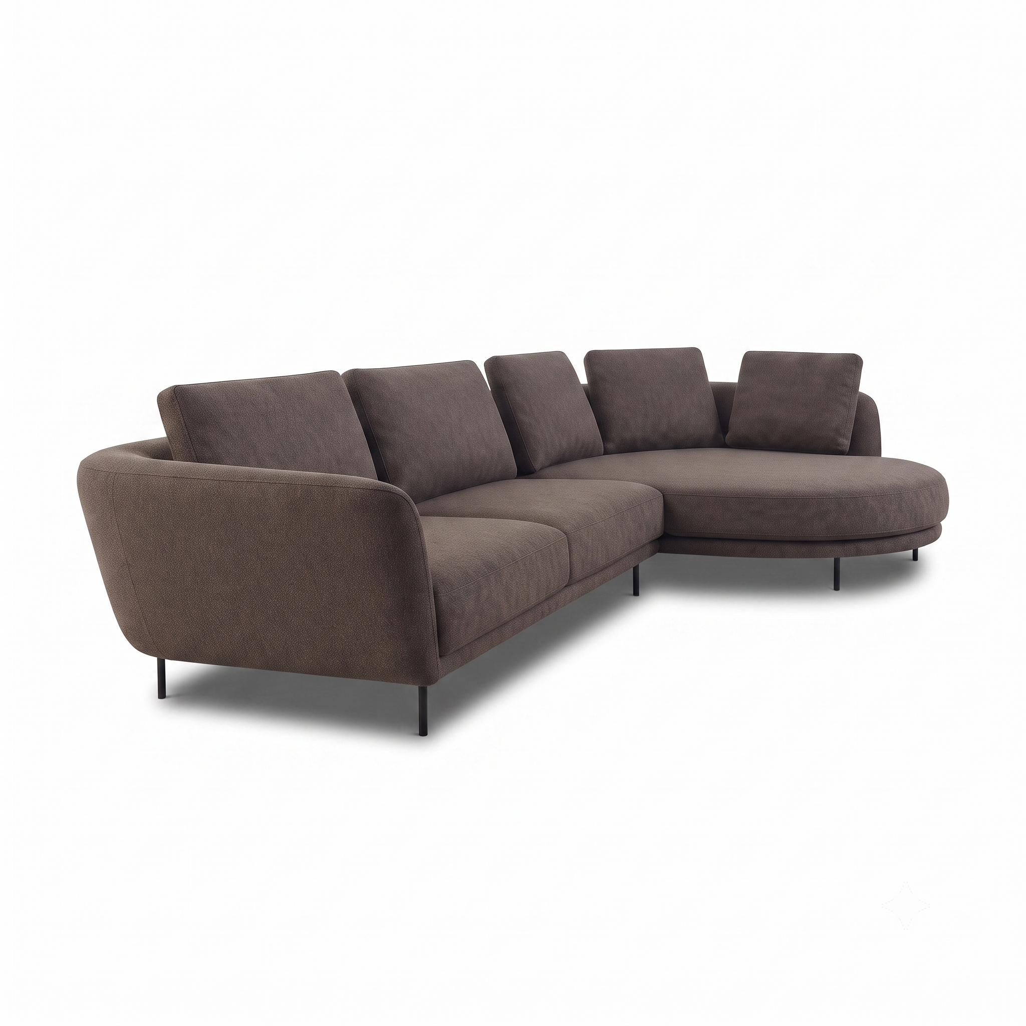 Aria 4-Seater L-Shaped Corner Sofa with Right-Facing Chaise