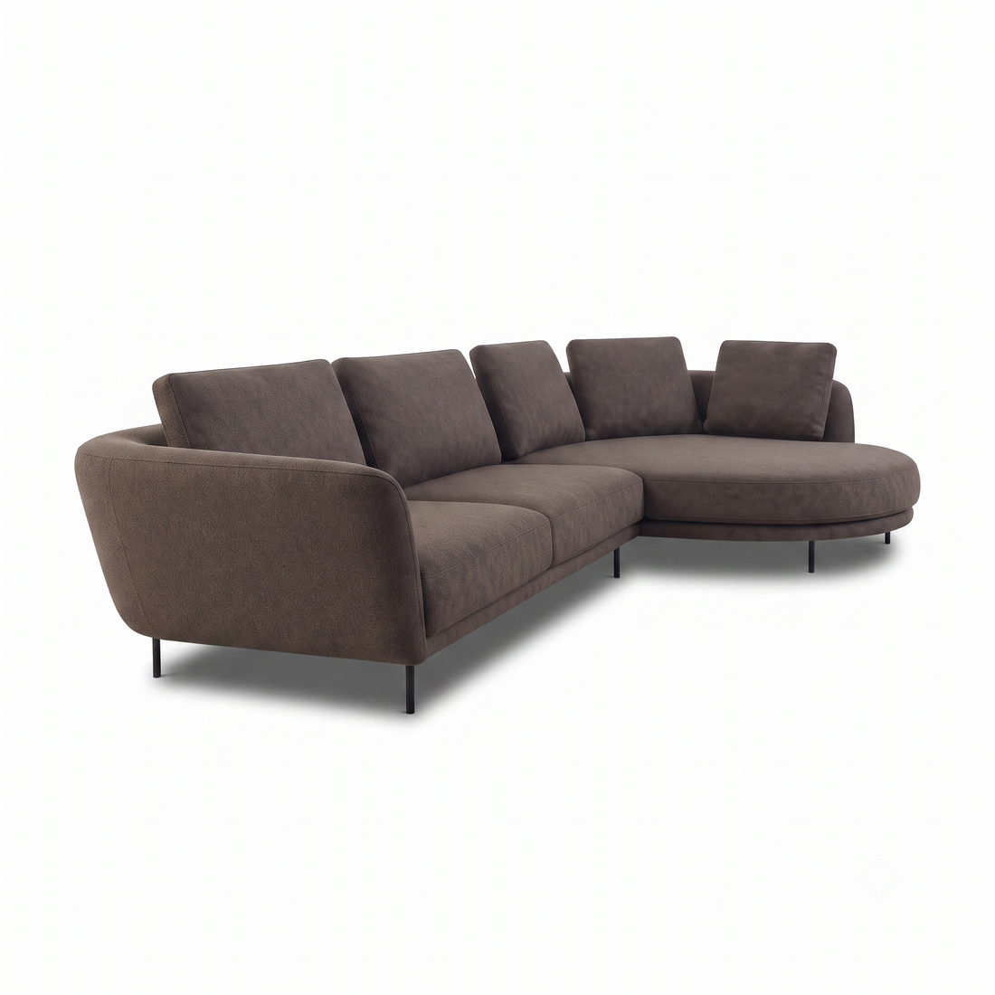 Aria 4-Seater L-Shaped Corner Sofa with Right-Facing Chaise