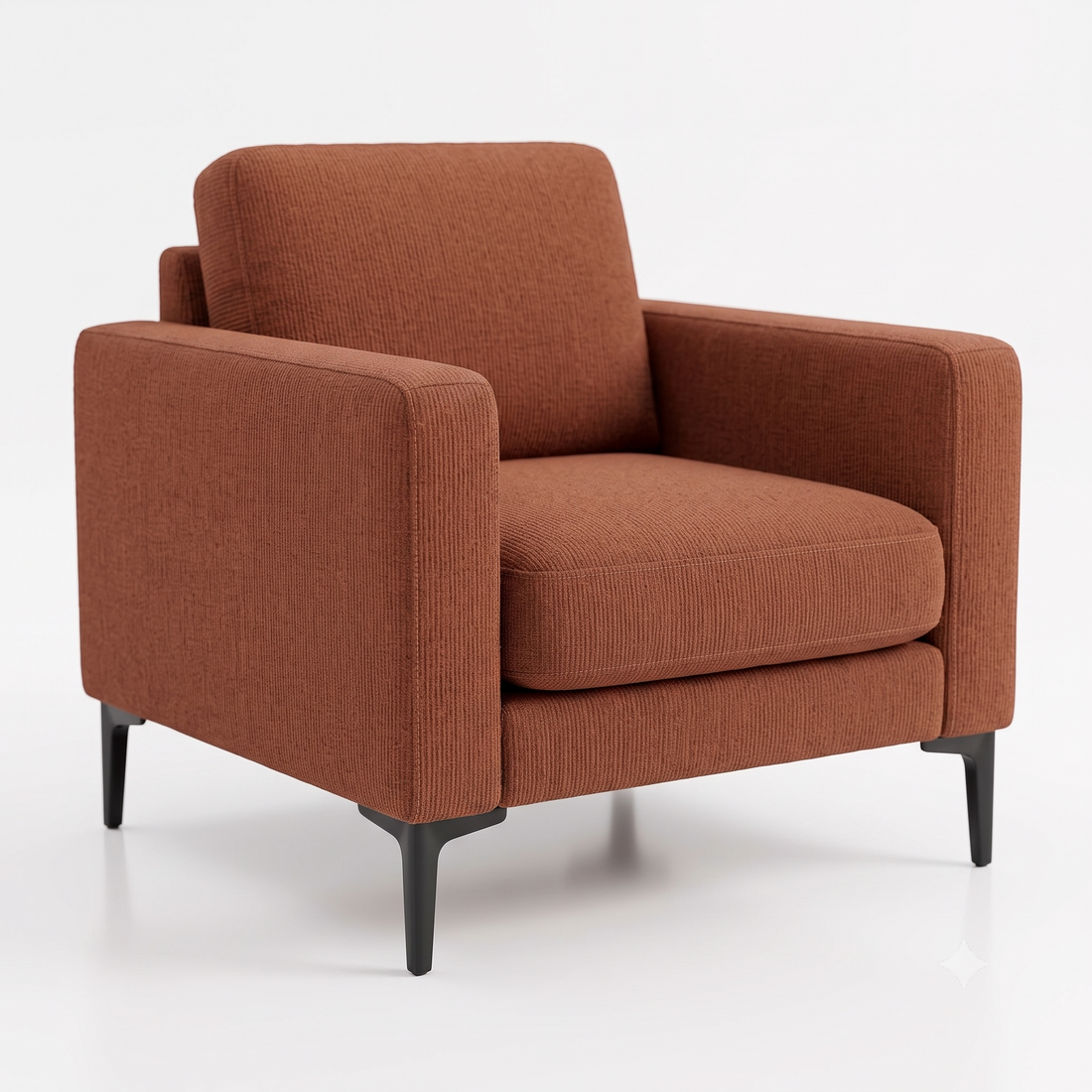 Nordic 3+1+1 Sofa Set — 3-Seater Sofa with 2 Matching Armchairs