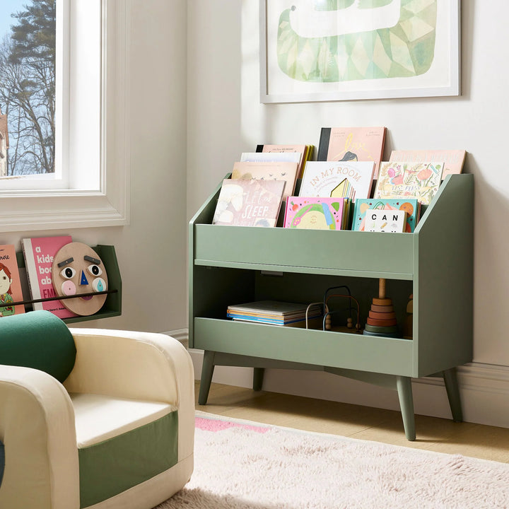 Mid-Century Toy Dump w/ Bookrack