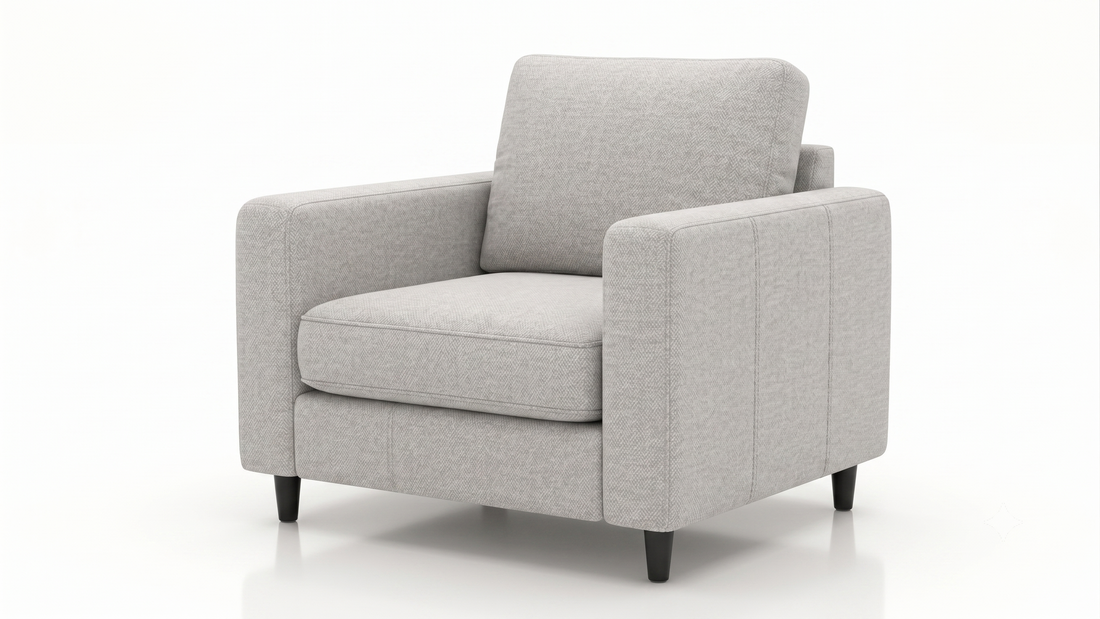 Nordic 3+1+1 Sofa Set — 3-Seater Sofa with 2 Matching Armchairs